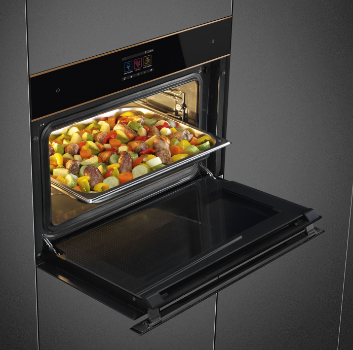 Компактный духовой шкаф Smeg SF4604WVCPNR в магазине «На диване» в Тюмени  — Выгодная цена