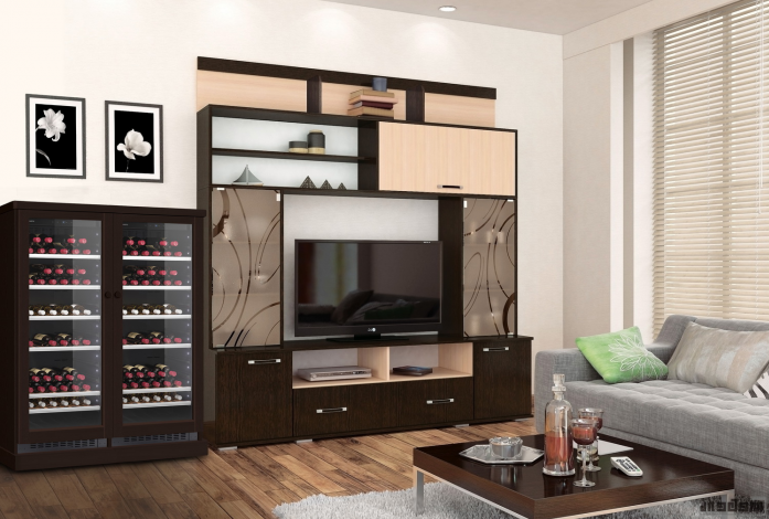 Винный шкаф DOMETIC C101G Double Wooden Wenge в магазине «На диване» в Тюмени  — Выгодная цена