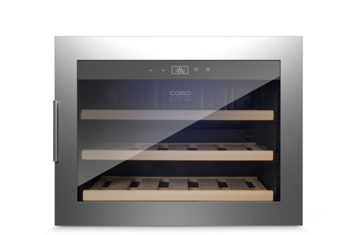 Встраиваемый винный шкаф Caso WineSafe 18 EB Inox