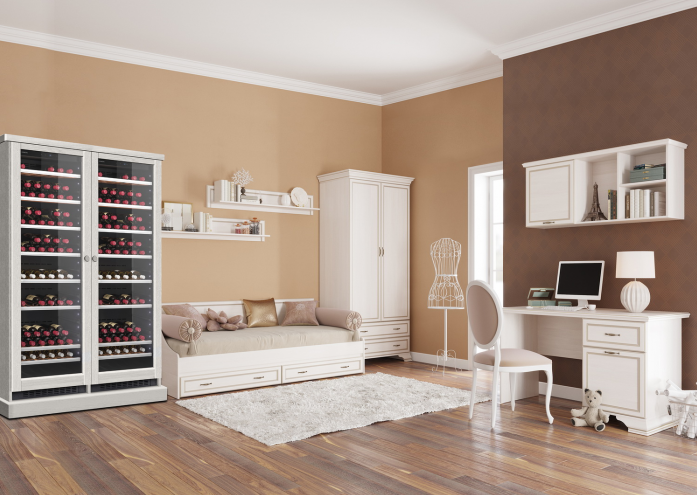 Винный шкаф DOMETIC C125G Double Wooden Loft White в магазине «На диване» в Тюмени  — Выгодная цена