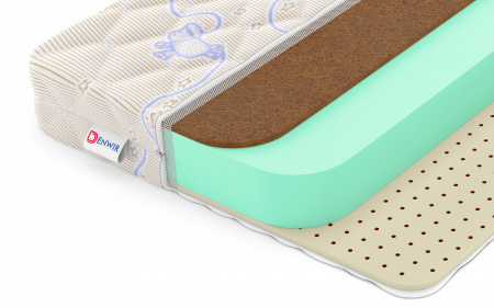 Детский матрас Denwir Baby Springless Eco Hard Soft 12 в магазине «На диване» в Тюмени  — Выгодная цена